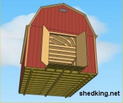 12X16 Gambrel Shed Plans