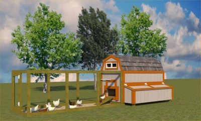 4x8 Chicken Coop with Pen