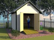 Backyard Storage Shed, 10x10 Gable Shed Plans