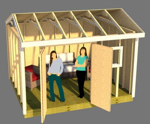 12x10 saltbox shed plans