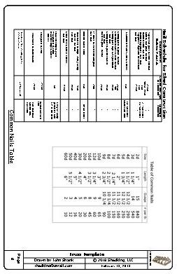 8ft. Saltbox Shed Truss Plans