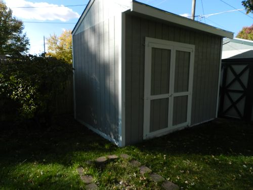 10' x 16' saltbox roof style storage shed plans, #71016