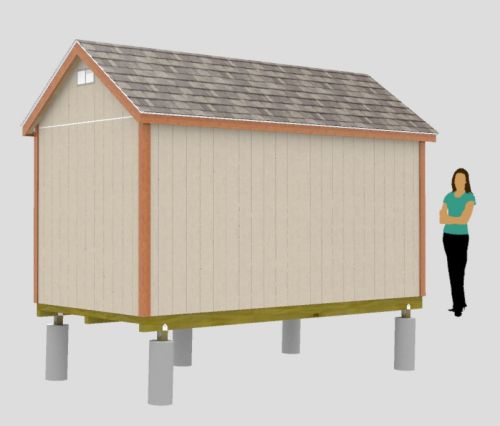 Easy To Build 8x16 Gable Shed